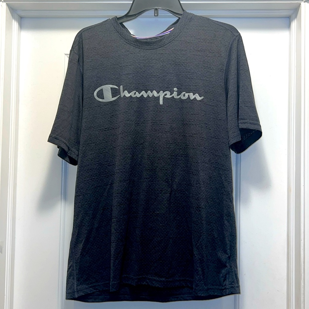 Mens Large Dark Grey Champion Breathable T-shirt